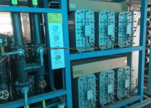 Skid-mounted Electrodeionization (EDI) modules system for producing industrial ultrapure water