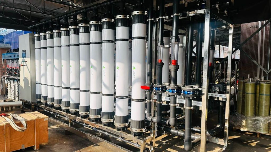 Globaluf industrial ultrafiltration (UF) system main modules for effective water pre-treatment.