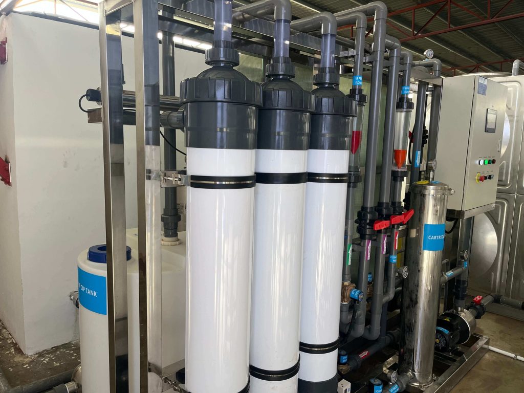 Hollow Fiber Ultrafiltration UF Membrane Module Skid with UPVC Piping and Cartridge Filter